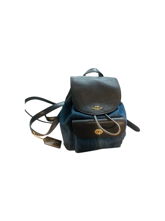 coach black leather mini billie backpack bag in Crocodile  Gabriela Hearst only Jennifer Lopez Style No. Coach Backpack Daypack F37410 Billy